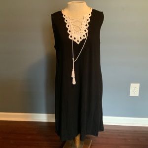 Max Studio Black Shift Dress